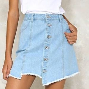 Nasty Gal Denim skirt, size medium